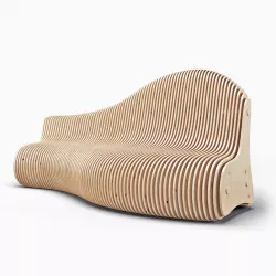 Parametric bench 3D model