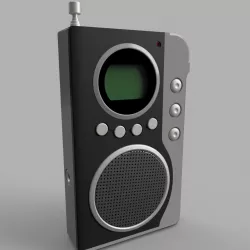 Pocket radio 3D model
