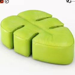 Pouf Philo 3D model