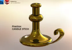 Practice Solid Works - Candle Stick