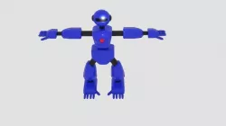 Robot Character Cartoon Bot 3D model