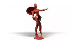Rope dancer 3D model