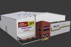 Self Storage Warehouse Low-poly  3D model