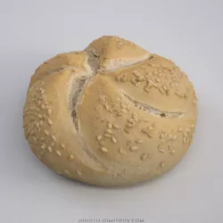 Sesame Kaiser Bread Roll 3D model
