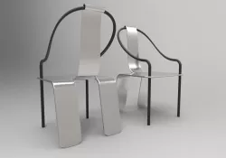 simple modern chair - 3