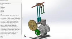 Single Cylinder Engine & animation