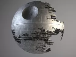 Star Wars Death Star Destroyed 3D model