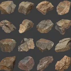 Stones Pack Volume 4 Low-poly  3D model
