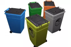 Street furniture - dumpster 002 new Low-poly  3D model