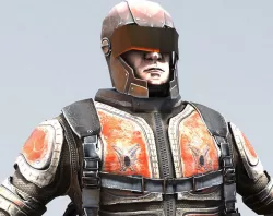 Street Warrior Low-poly  3D model
