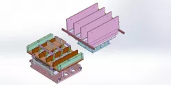 Thermoform plate mold - 4 plate models 3D model