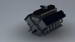 V12 Engine with Supercharger