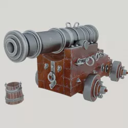 Vessel cannon Unicorn 3D model