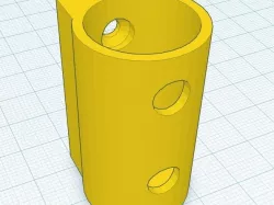 Wall mounted 18650 battery holder