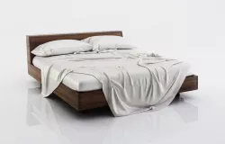 White Grey Blankets 3D model