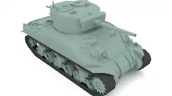 WW2 US M4 Tank 3D model