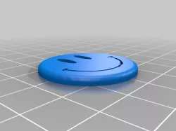 3cm smiley button