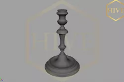 3d model decore candle holder stl