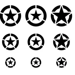 Airbrush stencil ST-AIR004-USAF-marks-paint-hobby-stencil