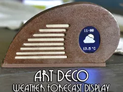 Arduino Art Deco Weather Forecast Display Retro