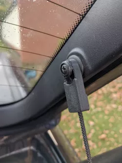 Attachment for rear parcel shelf of BMW 3 series (N46 hatchback)