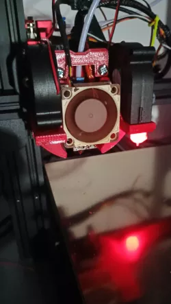 Banta Mount - Ender 3 Max mount remix + custom dual 5015 blower fan duct
