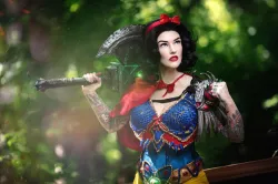 Battle Snow White Hair Bow