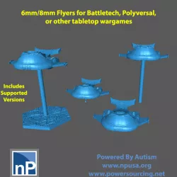 Battletech / Polyversal (6mm/8mm) Flyer