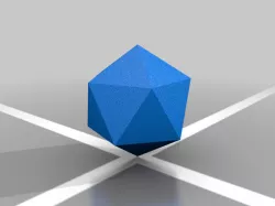 Blank D20 with instructions