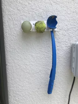 Chuck it! and ball holder