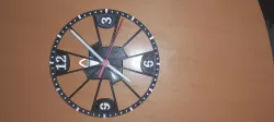 Clock face for wall mounted clock
