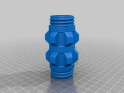 Collapsing light saber coupler 