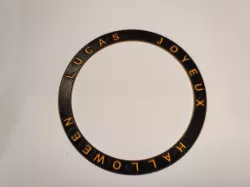 Customizable text ring for 3DPrinty Simple Pumpkin Container