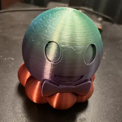 Cute Octopus W/ Bow Tie