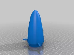 d12-5 model rocket nose cone and base 