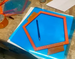 Dodecahedron DIY - printable pentagon tools / Single / In / Out