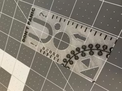 "Don't Panic" Bookmark, Ruler and Protractor Template