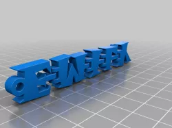 Emily Movable Name Plate Keychain