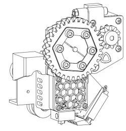 Ender 3 Geared Extruder (mostly stock parts)