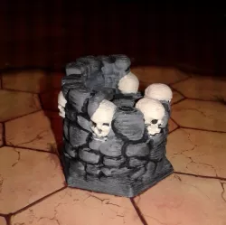 Gloomhaven Walls: Skull Pillar