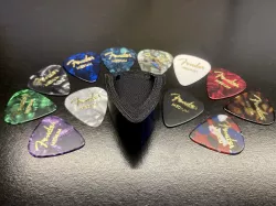 Guitar Pick Holder with Pen Spring