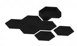 Hexagon Coaster Set - 3D Style