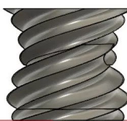 Hexagonal spiral vase vase mode