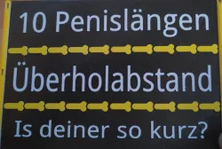Hinweisschild Überholabstand für Fahrräder