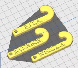 Hockey Stick Keychain