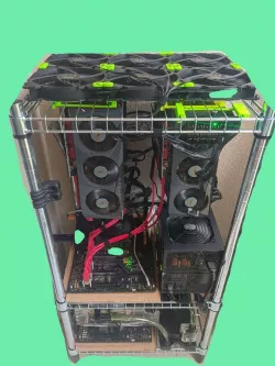 Ikea Omar GPU mining rig