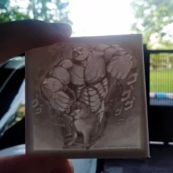 Jojo Doge and Cheems Meme Lithophane - Yamre yamre daze