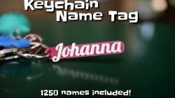 Keychain name tag