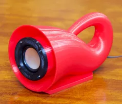 "Klein bottle" back-loaded horn speaker