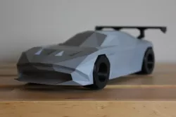 Low-Poly Aston Martin Vulcan